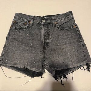 Levi's Studded Denim Wedgie Shorts